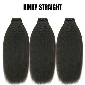 KINKY STRAIGHT HAIR BUNDLES